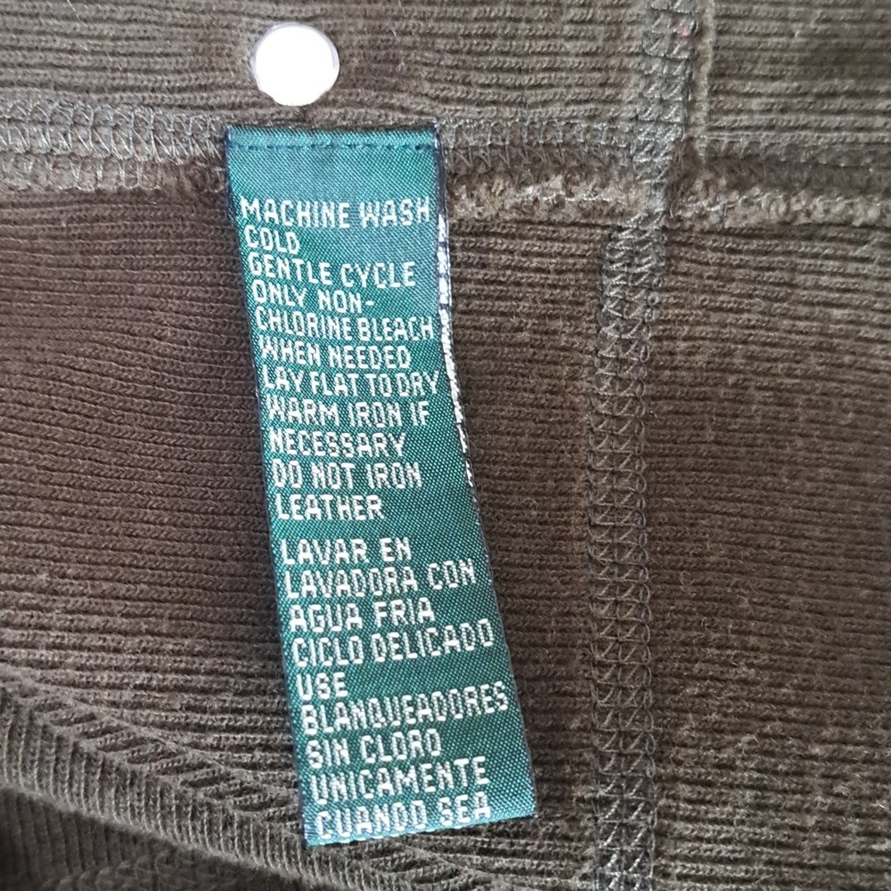 Vintage Ralph Lauren Olive Green Men's Jacket Full-Zip Hoodie Size L - Picture 7 of 11